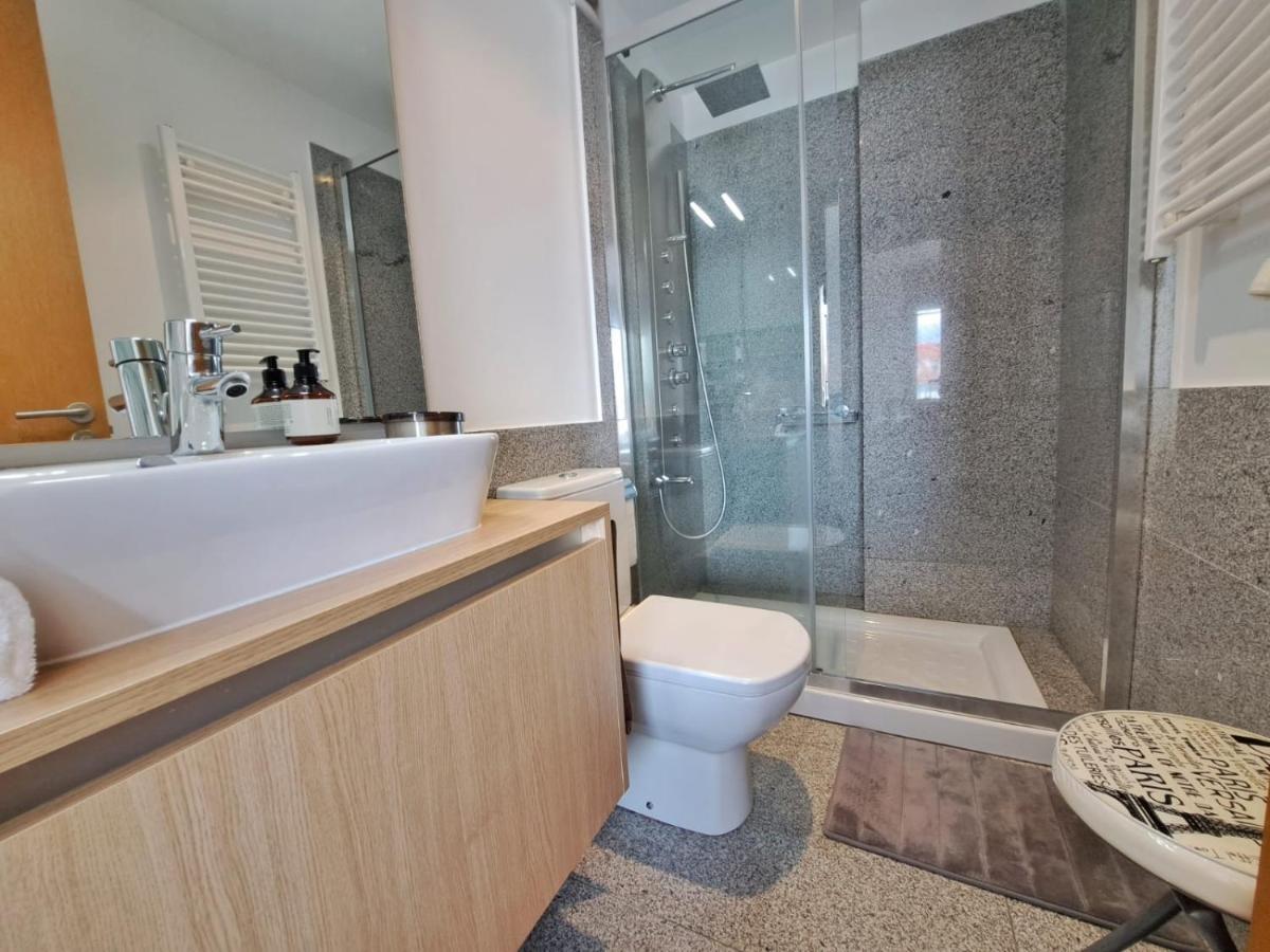 Baiona, Playa Santa Marta, Piscina Apartment ภายนอก รูปภาพ